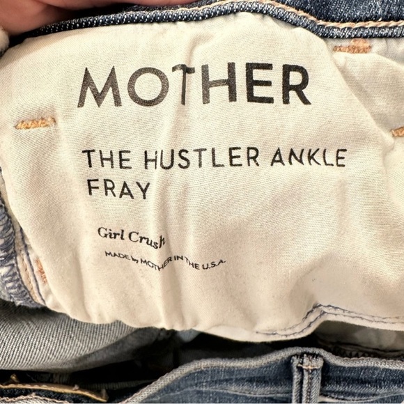 MOTHER The Hustler Ankle Fray, Girl Crush Jeans Size 24 - Picture 5 of 6